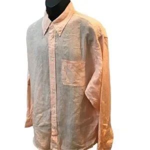 BROOKS BROTHERS,346, THE ORIGINAL POLO SHIRT, 100% LINEN SIZE XL #1059 (3)